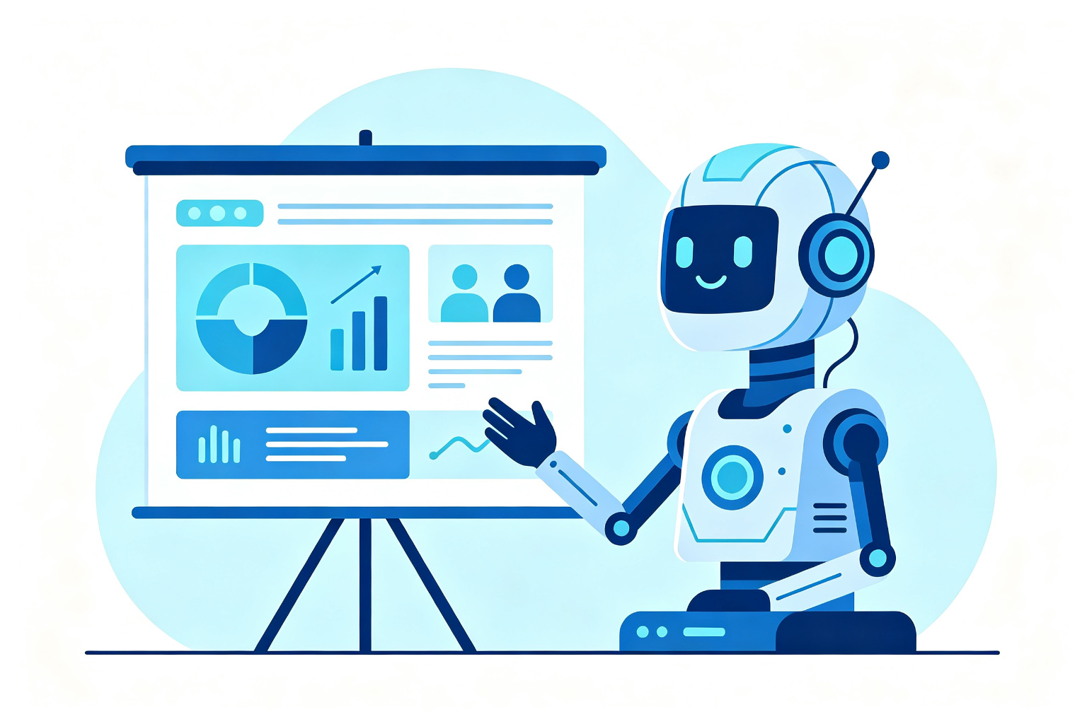 Giving an Online Presentation Powered by AI
