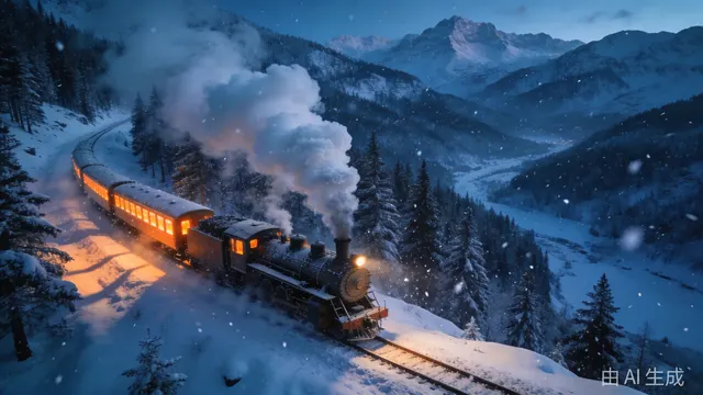 Winter Express: A Steam Train Through the Snow